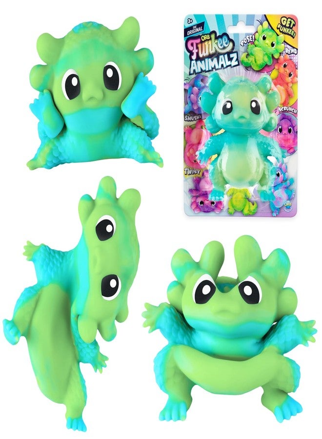 The Orb Factory ORB Funkee Animalz Squishy Axolotl Toy Mega 3 Pack - Adorable Stretchy Axolotl Squishy Toys - Fun Axolotl Squishies Stress Ball Toys - Sensory and Fidget Funkee Monkee Axolotl Toys for Kids and Adults - Image 4